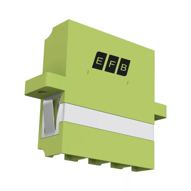 Acoplador EFB Elektronik LC Quad OM5, verde lima (53335.1OM5)