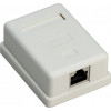 Goobay toma de conexión RJ45 de 1 puerto, CAT 6, STP - apantallada