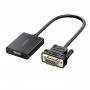 UGREEN CM513 Convertidor VGA a HDMI, conector macho a conector hembra, 1080p Full HD, negro