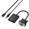 UGREEN CM513 Convertidor VGA a HDMI, conector macho a conector hembra, 1080p Full HD, negro