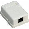Goobay Toma de red RJ45, blanca (77632)