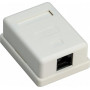 Goobay Toma de red RJ45, blanca (77632)