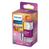 Philips Bombilla LED classic WarmGlow 60W E14, gota, transparente, regulable