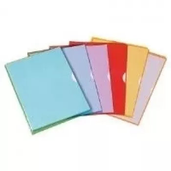 ELBA fundas de plástico Fard'Liss DIN A4, PVC 0,18 mm, lila, abiertas arriba y a la derecha, 2 agujeros laterales de agarre (100206696)