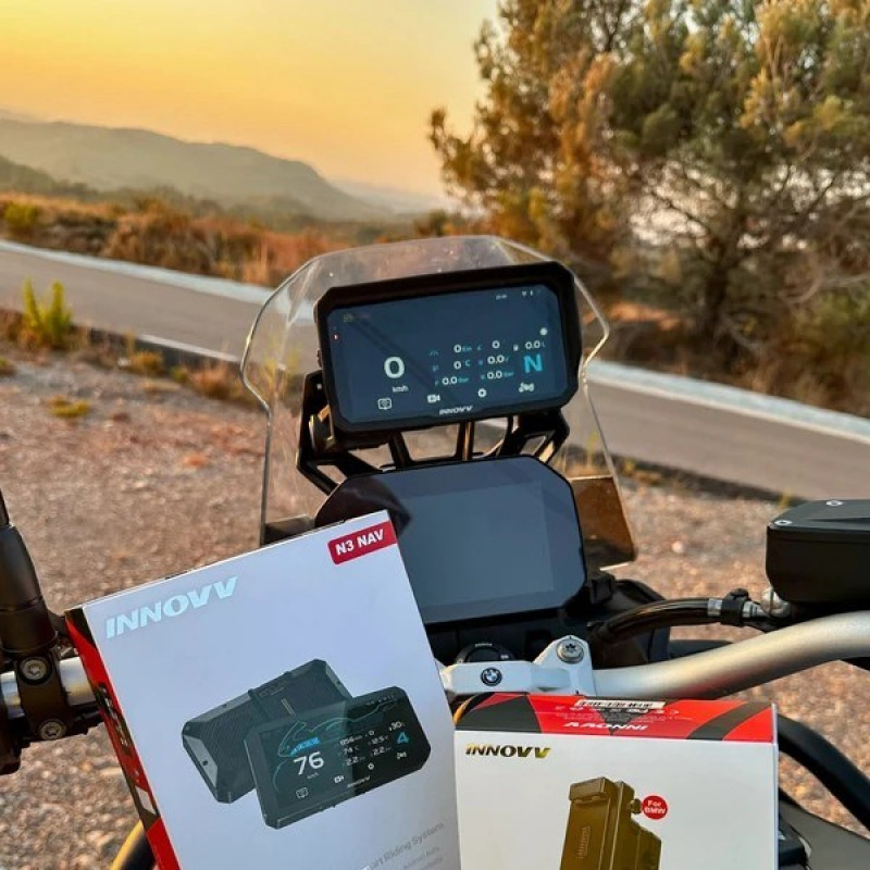 INNOVV N3 pantalla inteligente universal para moto con cierre rápido, CarPlay, cámaras y TPMS