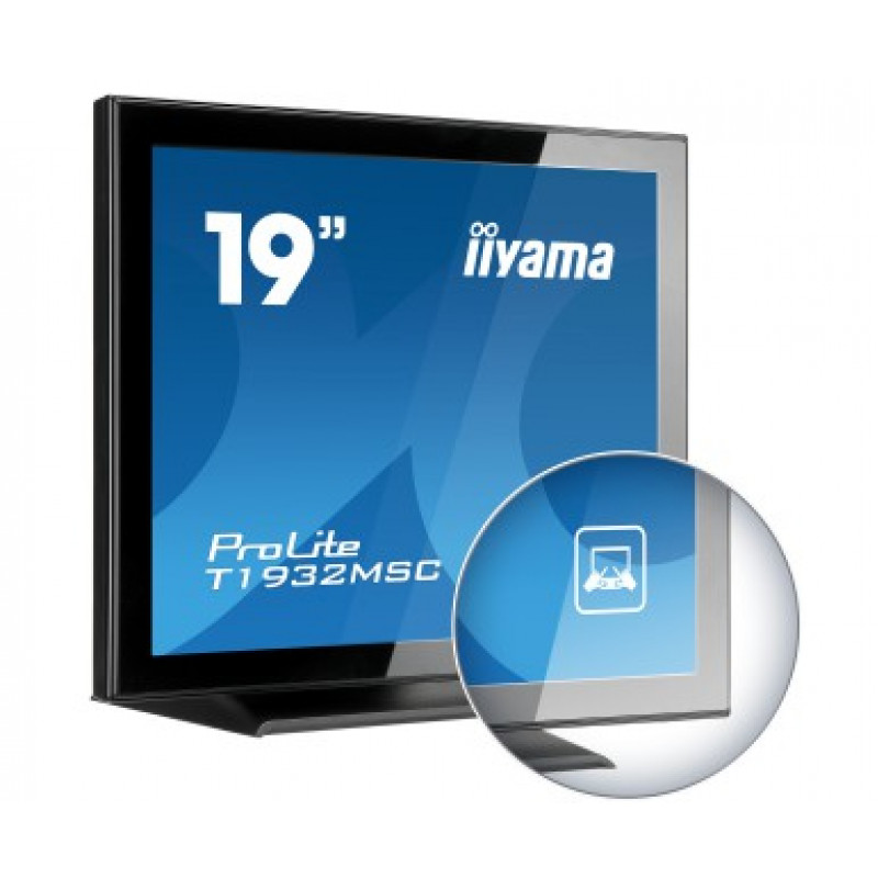 iiyama ProLite T1932MSC-B2X monitor táctil capacitivo proyectado de 10 puntos de 19