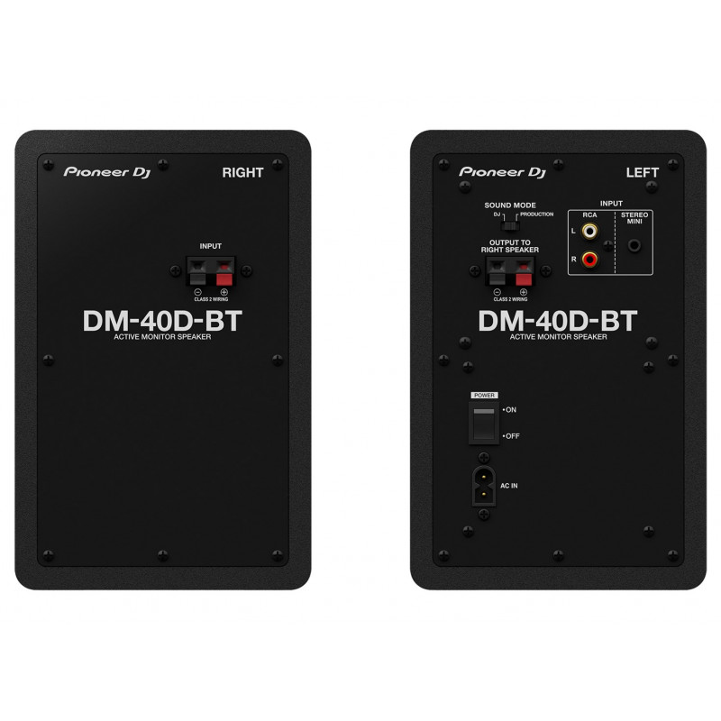 Pioneer DM-40D-BT altavoces 2 vías negros con cable e inalámbricos 38 W