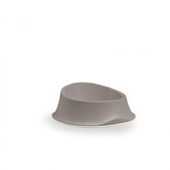 Stefanplast Comedero Chic 0,35L 18x18x7cm gris claro