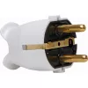 Kopp conector macho de seguridad de plástico, para 3x1,5mm², blanco ártico
