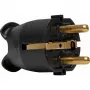 Kopp conector macho de seguridad de plástico, para 3x1,5mm², negro