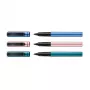 Pelikan Pina Colada bolígrafo rollerball, expositor de 12, carcasa y capuchón de metal, negro (605502)