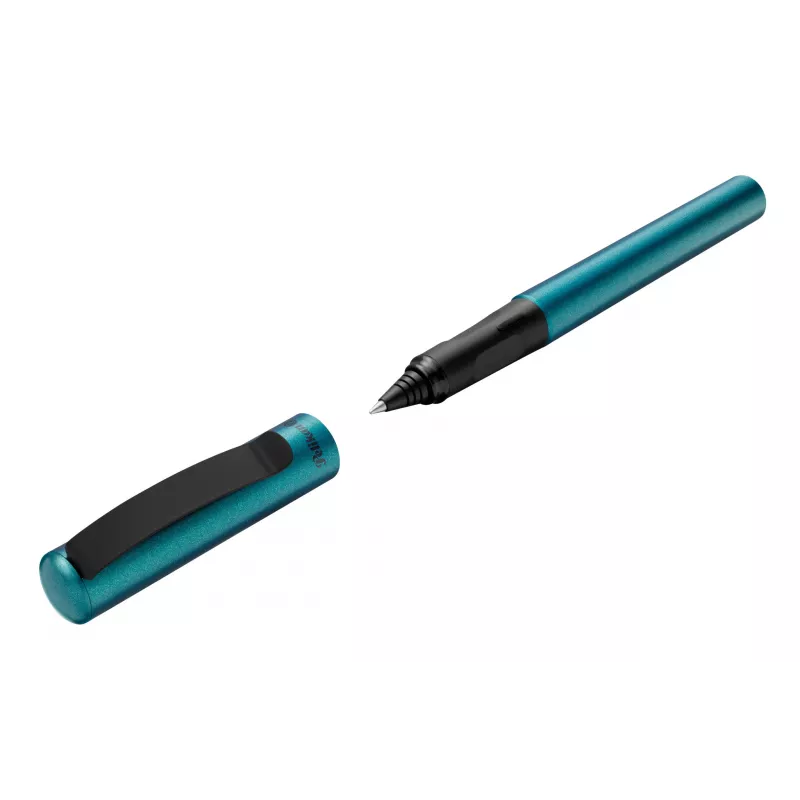 Pelikan Pina Colada bolígrafo rollerball, expositor de 12, carcasa y capuchón de metal, negro (605502)