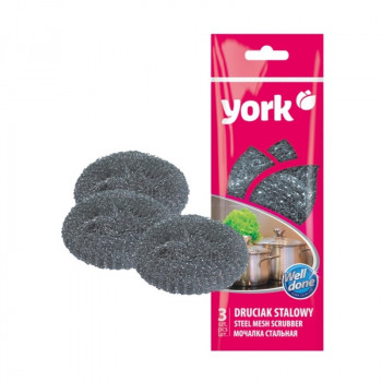 YORK estropajo de acero, 3 uds.