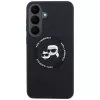 Funda Karl Lagerfeld Silicon Karl&Choupette Heads MagSafe para Samsung Galaxy S26 FE negra
