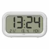 Despertador de cuarzo TFA Dostmann 60.2052.02 blanco 2 alarmas pantalla grande, tono de alarma extra fuerte