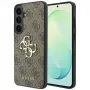 Funda Guess Leather 4G Metal Logo para Samsung Galaxy S26 FE, marrón