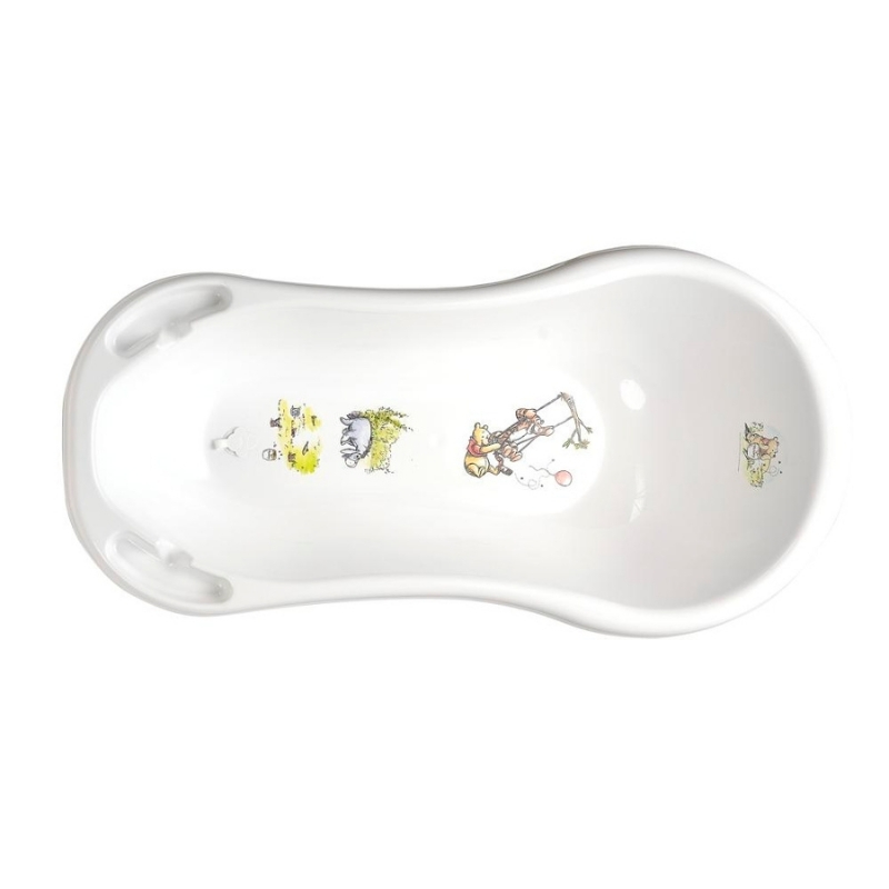 Keeeper bañera para bebé 100cm con tapón Maria Winnie the Pooh 100x51x29cm blanco