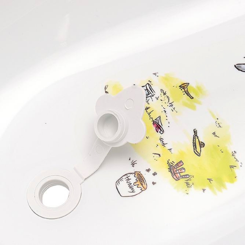 Keeeper bañera para bebé 100cm con tapón Maria Winnie the Pooh 100x51x29cm blanco
