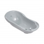 Bañera para bebé Keeeper 84 cm con tapón Maria Stars 84x49x29 cm gris