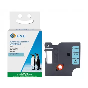 Cinta de etiquetas Silk G&G compatible con Dymo D1/46015