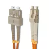 Cable de conexión de fibra óptica Qoltec SC/UPC – LC/UPC, multimodo 50/125 OM2, dúplex, 3 m
