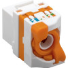 Techly 028573 Módulo keystone RJ45 UTP Cat6, autoempalmable, para PoE