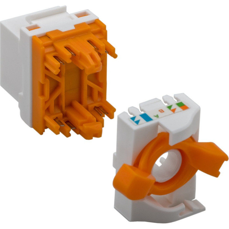 Techly 028573 Módulo keystone RJ45 UTP Cat6, autoempalmable, para PoE