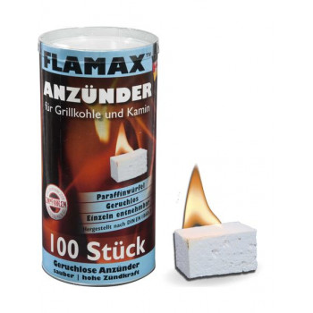 Flamax Pastillas de encendido de parafina, 100 uds. (1318116)