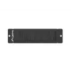 Lanberg Panel de cepillo para armario rack de 10 pulgadas, negro (AK-1104-B)