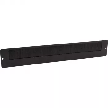 Getfort Pasacables de cepillo para armarios rack de pared, 340 mm, negro