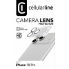 Cellularline protector de objetivo de cámara para iPhone 18 Pro, transparente