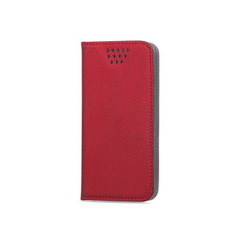GreenGo Smart funda cartera magnética universal para smartphones de 5,5–5,7 pulgadas, rojo