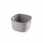 Curver Softex XS cesta 3 l, 19,4 x 19,4 x 11,1 cm, gris-marrón