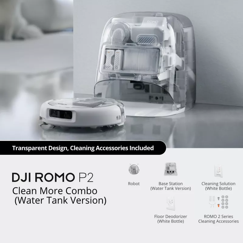 DJI ROMO P2 Clean More Combo Robot aspirador
