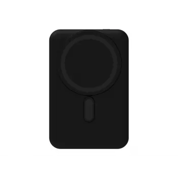 mophie Essentials Batería externa inalámbrica magnética 10K con soporte, negro (401118083)