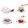 metaltex Fiambrera para tartas, altura ajustable, 300 mm, blanco/transparente