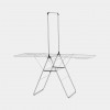 Brabantia HangOn tendedero con barra para perchas, 25 m, Metallic Grey