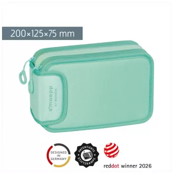 BRUNNEN Estuche de lápices relleno s'maepp Sweet Colour Code mint 34 piezas, 20,0 x 7,5 cm