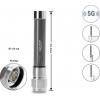 Delock 5G 3700 - 4200 MHz Antena conector N 4 dBi omnidireccional rígida exterior gris 10 cm