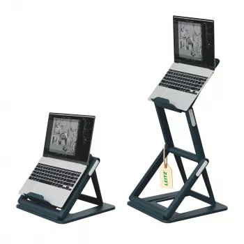 Leitz Ergo Soporte para portátil 2 en 1 sentado-de pie, negro (65890089)