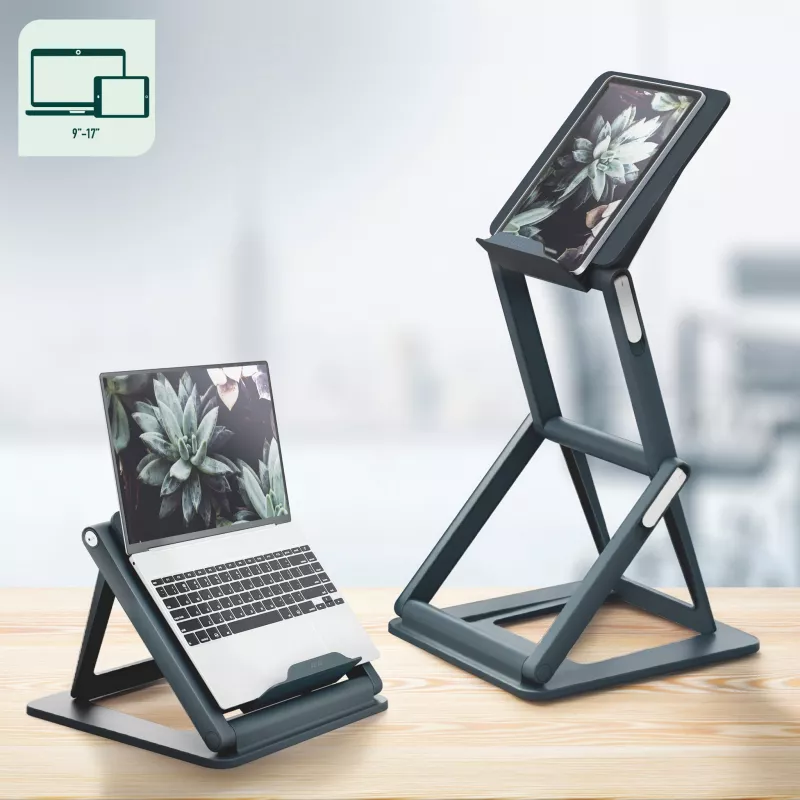 Leitz Ergo Soporte para portátil 2 en 1 sentado-de pie, negro (65890089)