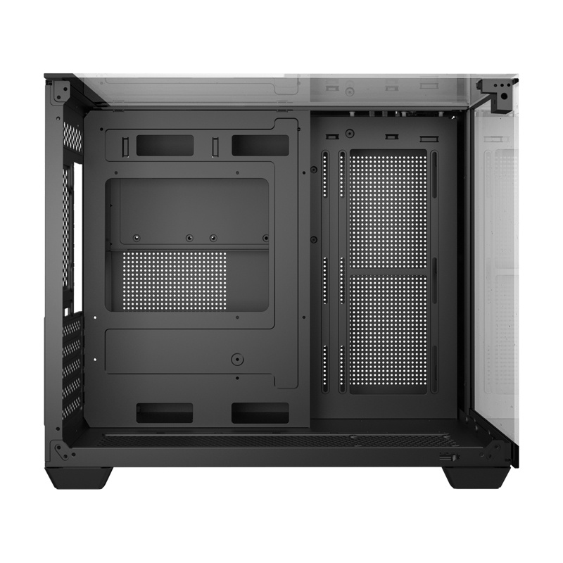 Darkflash TH285M caja de ordenador Micro-ATX con cristal templado, negra