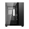 Darkflash TH285M caja de ordenador Micro-ATX con cristal templado, negra