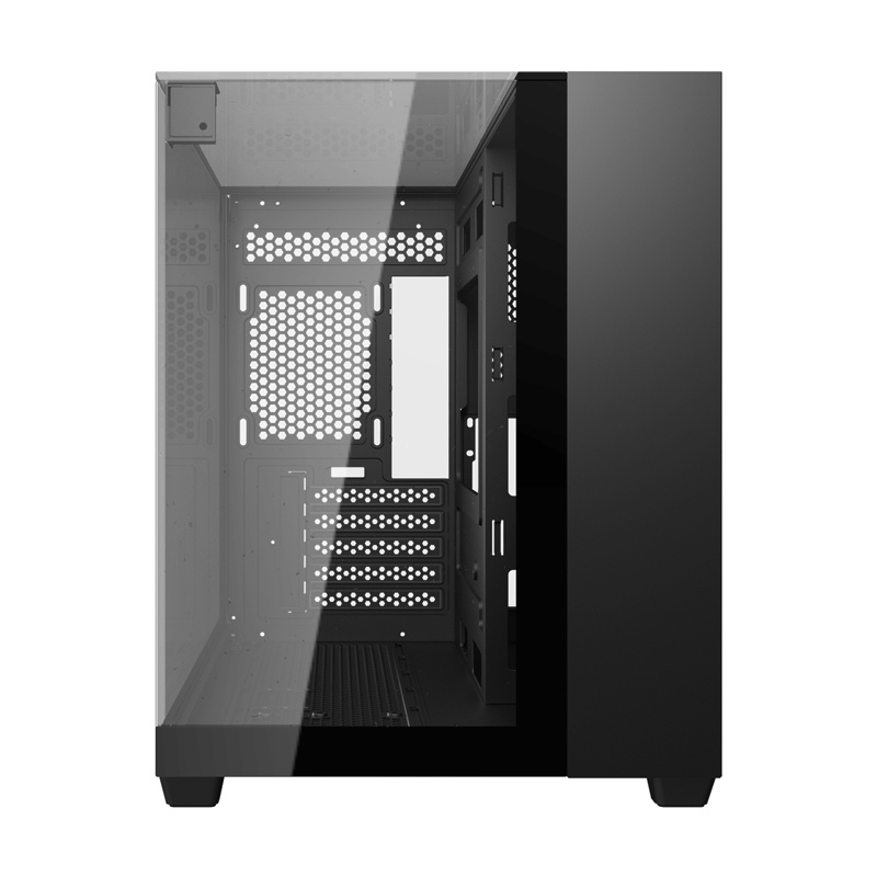 Darkflash TH285M caja de ordenador Micro-ATX con cristal templado, negra