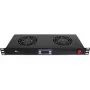 Getfort Panel de ventiladores para rack 1U con 2 ventiladores y termostato (GF-FAN2TR)