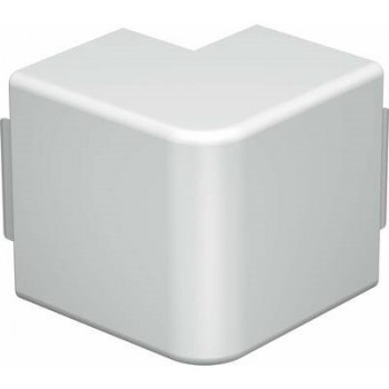 OBO Bettermann WDK/HA 60090 tapa de esquina exterior para canaleta de cables, blanco puro