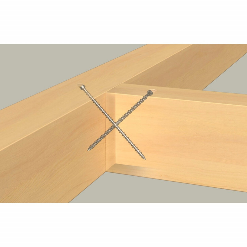 Fischer Tornillo para madera PowerFull II 8.0x200 ZK TX VG (50 uds., rosca total, galvanizado)