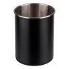 APS portacubiertos giratorio, negro, acero inoxidable, superficie interior mate