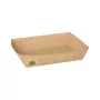 Papstar 87246 Bandeja desechable, rectangular, cartón, marrón, 80 unidades