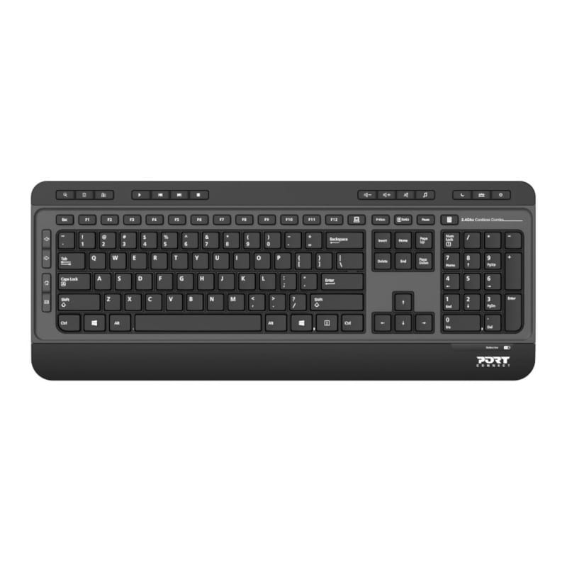 Port Silent combinación inalámbrica de teclado y ratón, distribución US (900901-US)